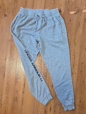 Under Armour Light Gray Logo Jogger Pants